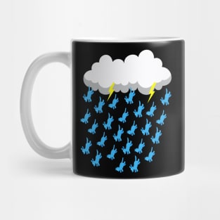 DARK RAIN CLOUD RAINING CATS AND DOGS Mug